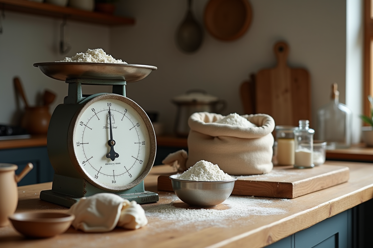 Que représentent 150 g de farine en cuillères à soupe dans la cuisine française ?