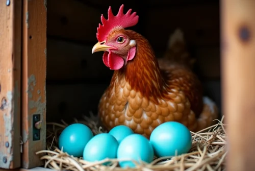 Les poules aux œufs bleus : un trésor pour les amateurs d’aviculture