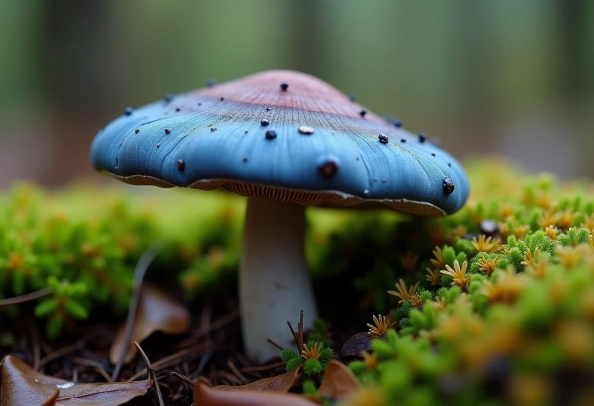 Comment différencier le champignon pied bleu toxique des autres espèces forestières