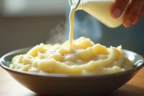 Ajuster lait et eau pour une purée Mousline réussie